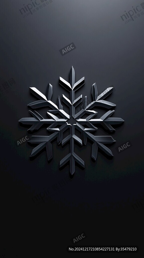 雪花字體設計