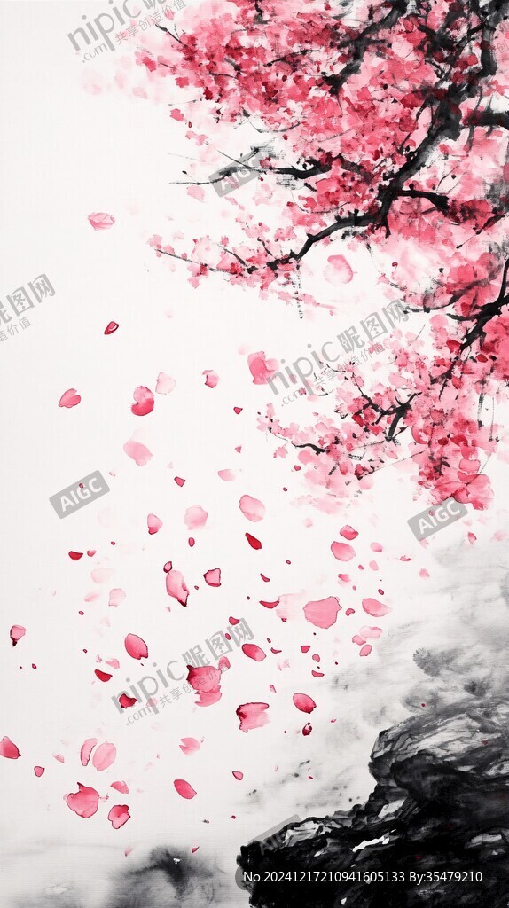 唯美花瓣創(chuàng)意桃花