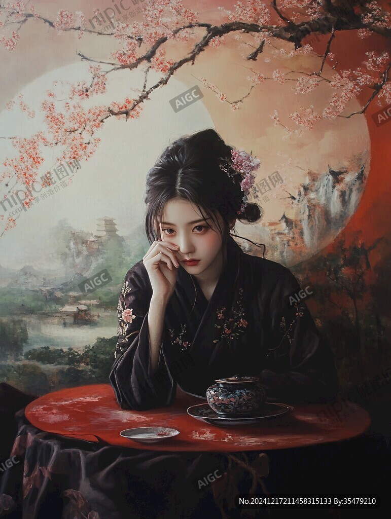 工筆少女