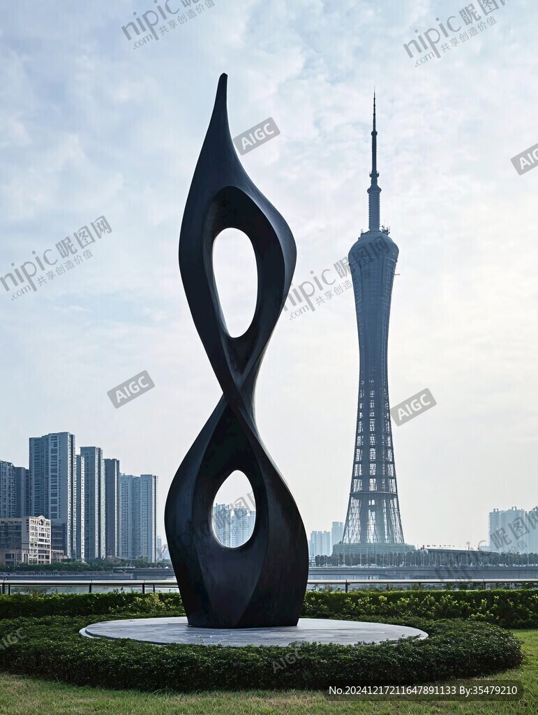 x符號地標城市雕塑