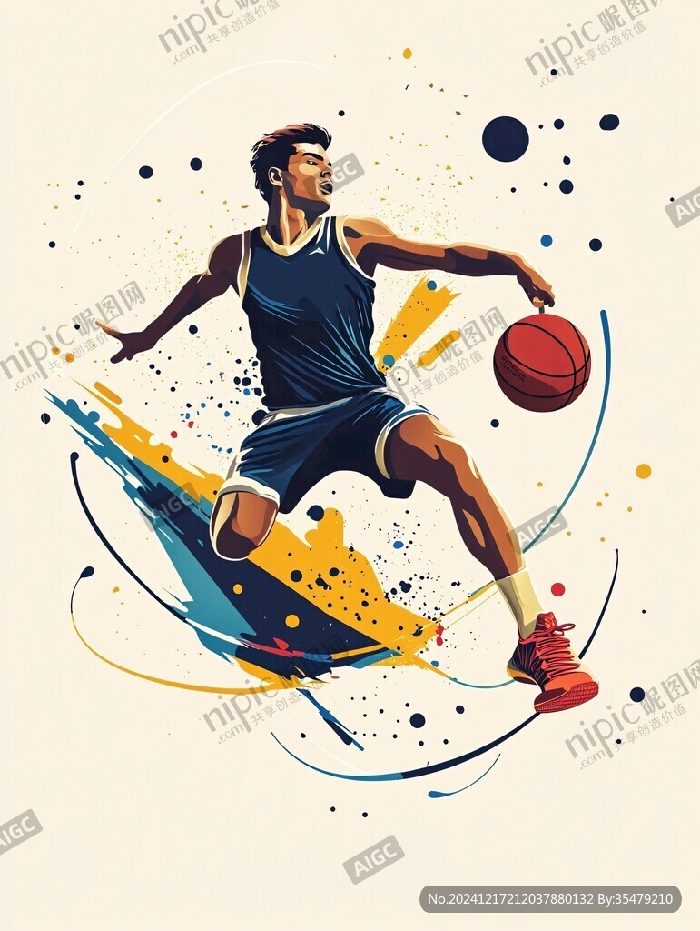 籃球運動員插畫