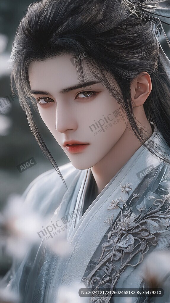 原創(chuàng)手繪古裝美男