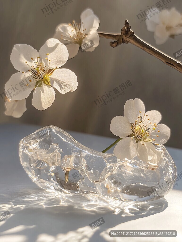 櫻桃花光影