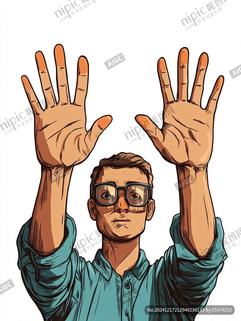 揮手告別插畫