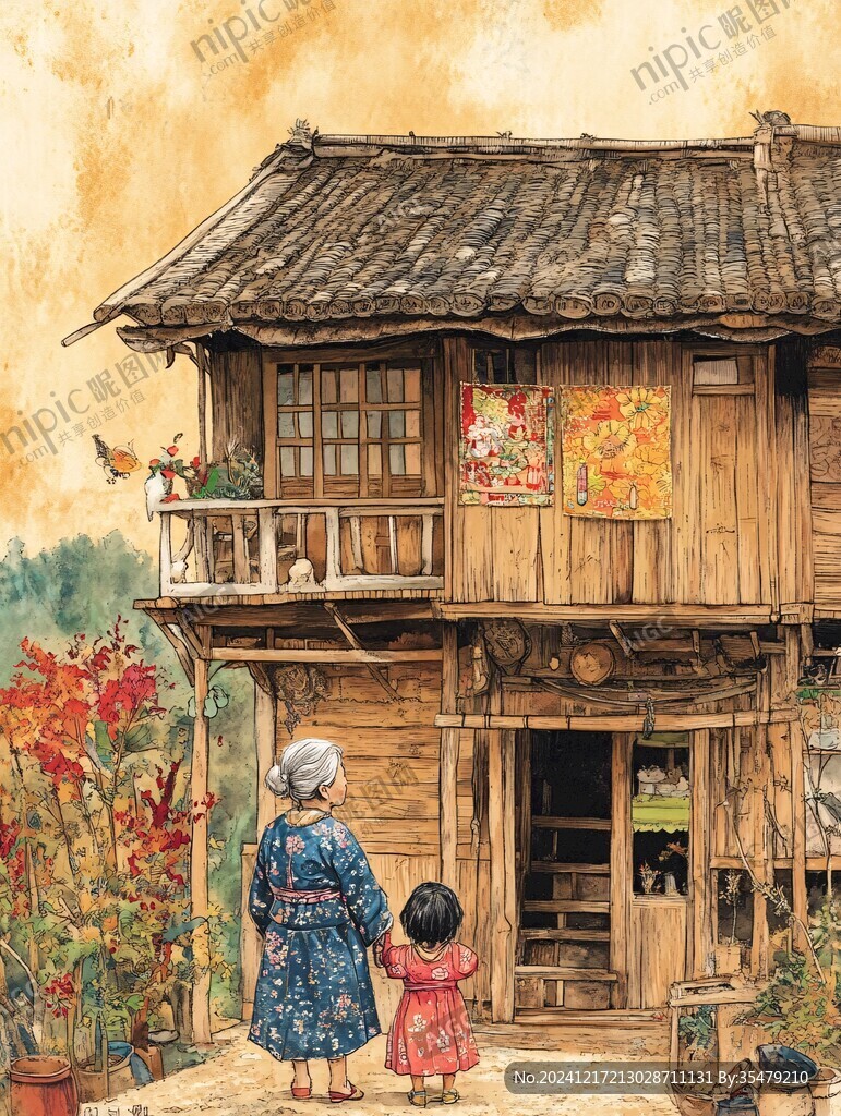 家鄉記憶插畫