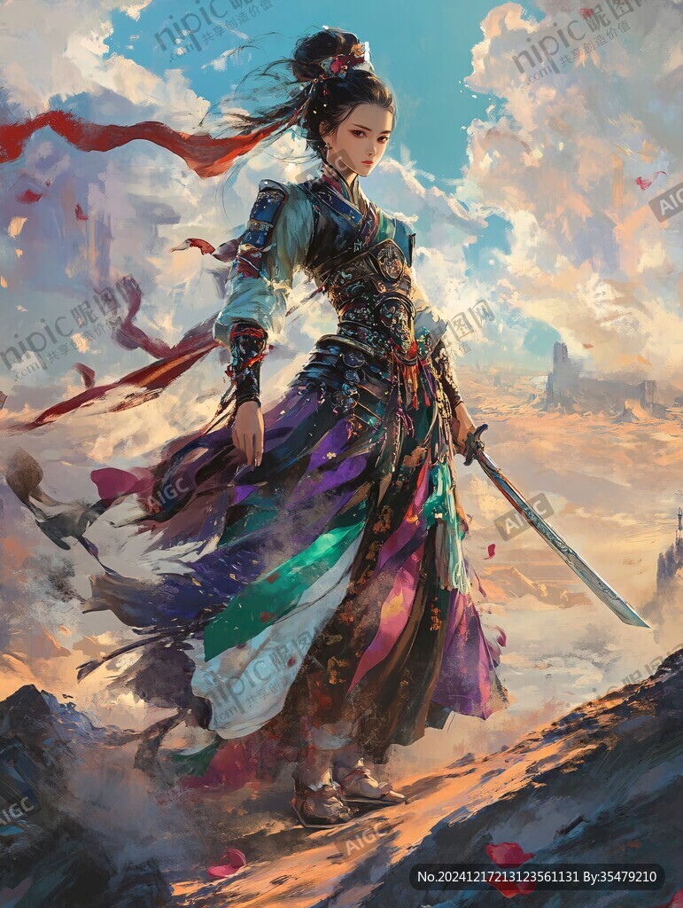 女俠插畫