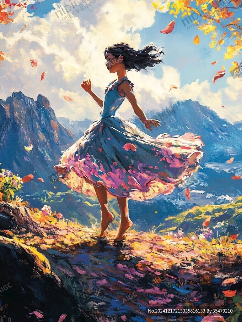 插畫夢幻女孩