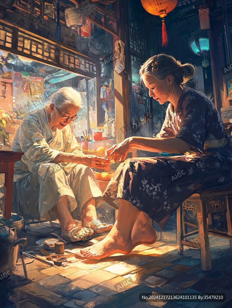 氛圍感插畫