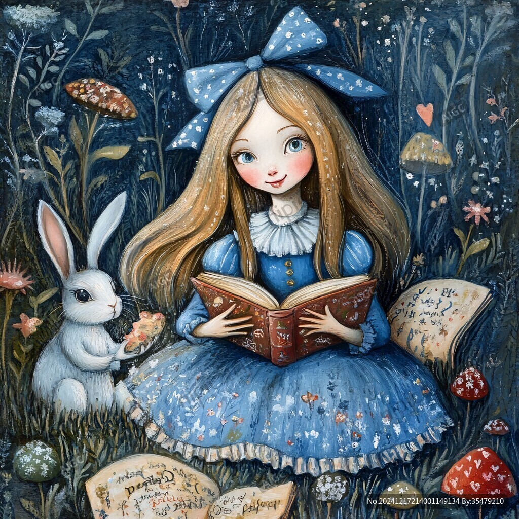 奇幻愛麗斯仙境插畫