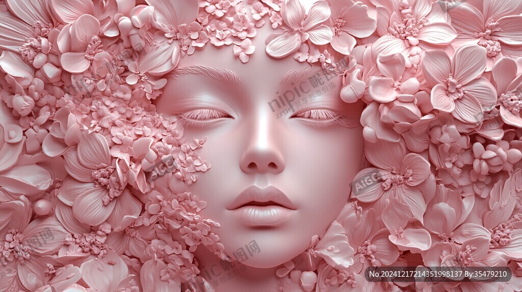 3d立體唯美花卉