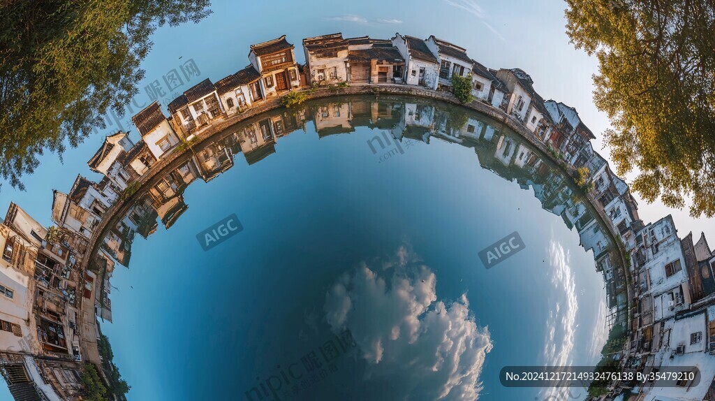 古鎮(zhèn)360度全景圖
