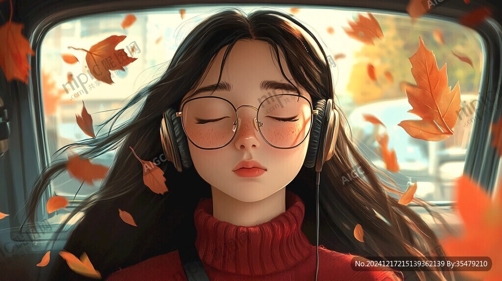 青春風少女插畫