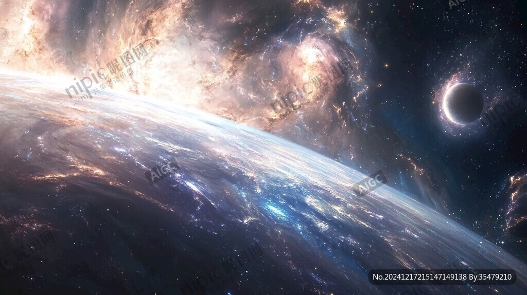 唯美宇宙會議背景