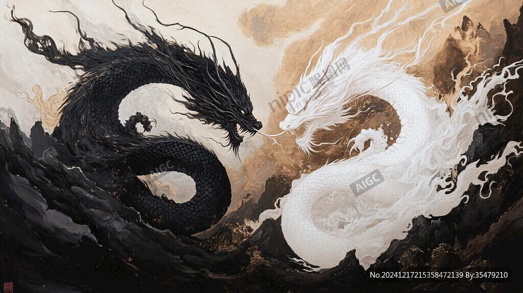 古風龍插畫