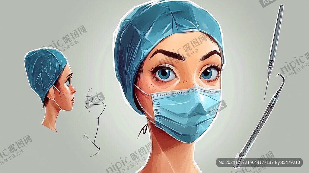 整容醫(yī)院插畫