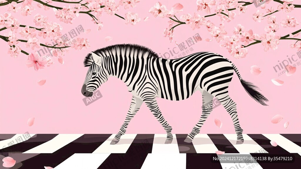 斑馬插畫
