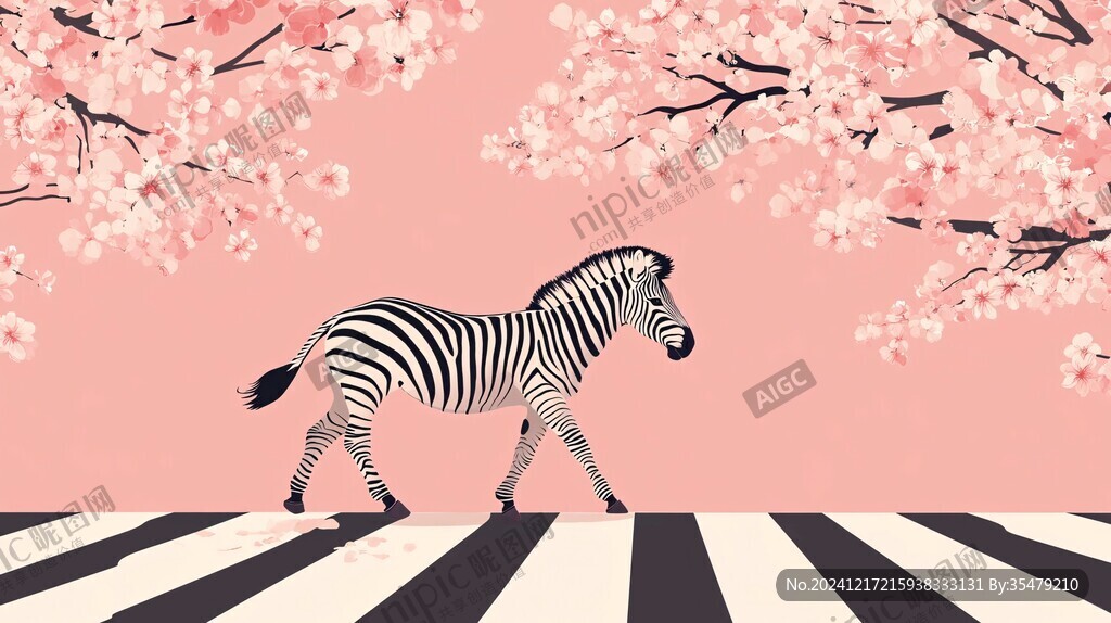 斑馬插畫