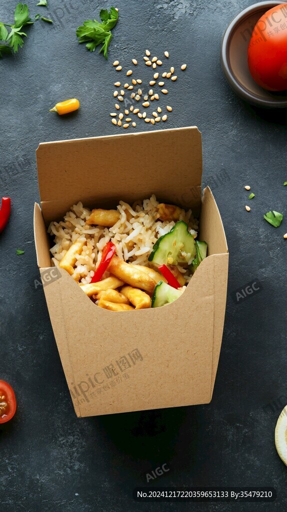 牛皮紙外賣盒飯