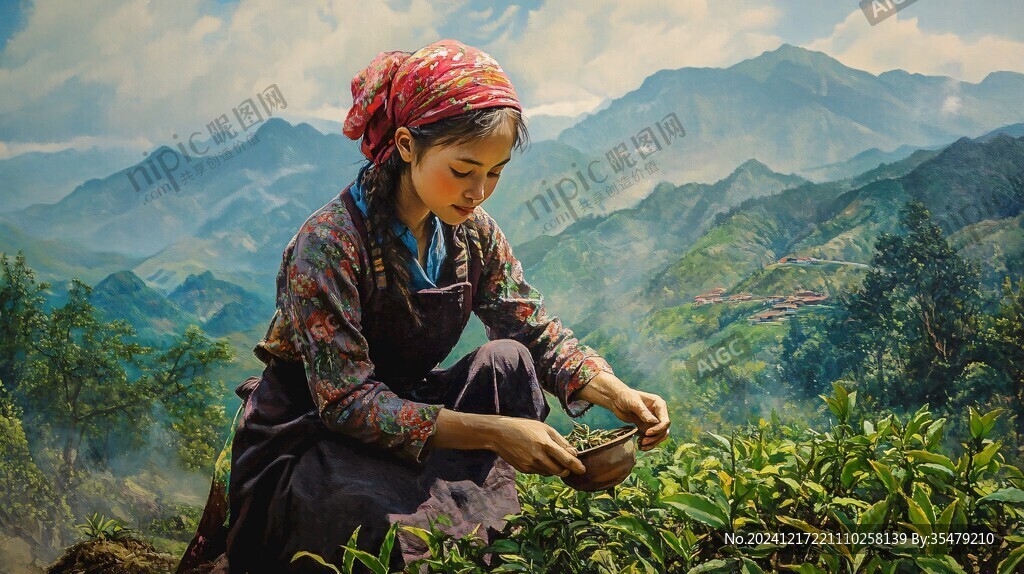 采茶少女圖