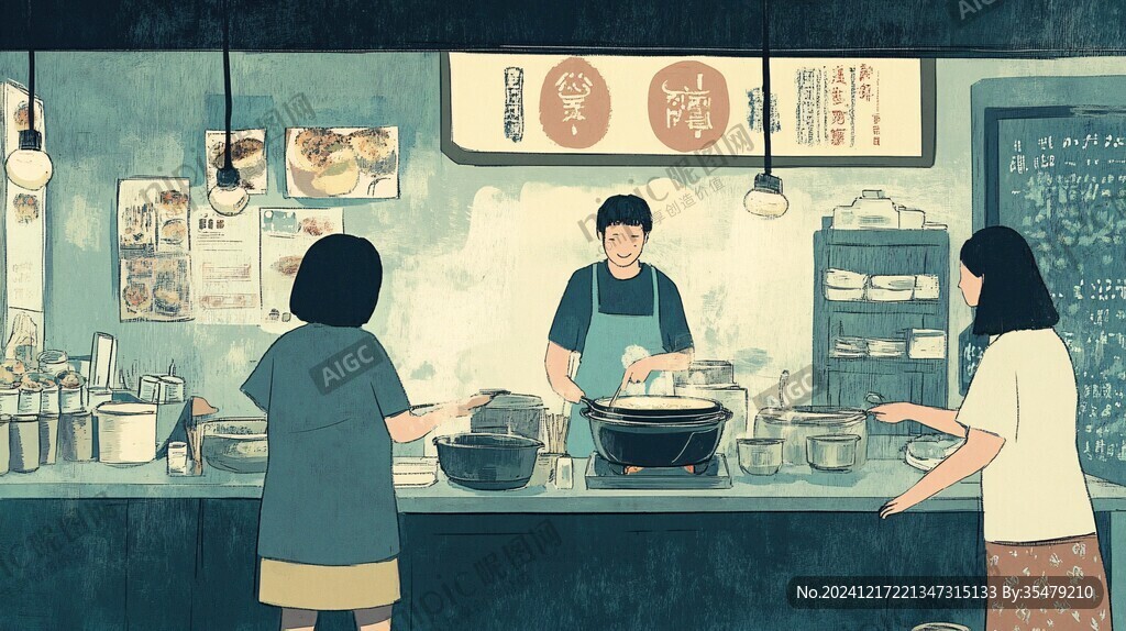 蓋飯宣傳插畫