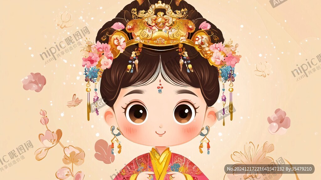 格格頭像插畫