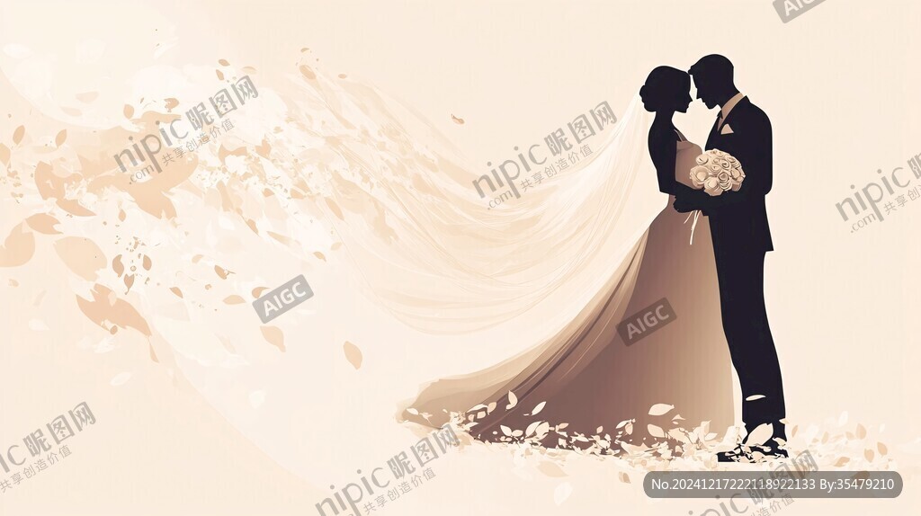 婚慶廣告插畫