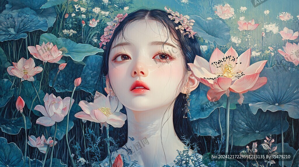 仙氣清冷少女壁紙圖片