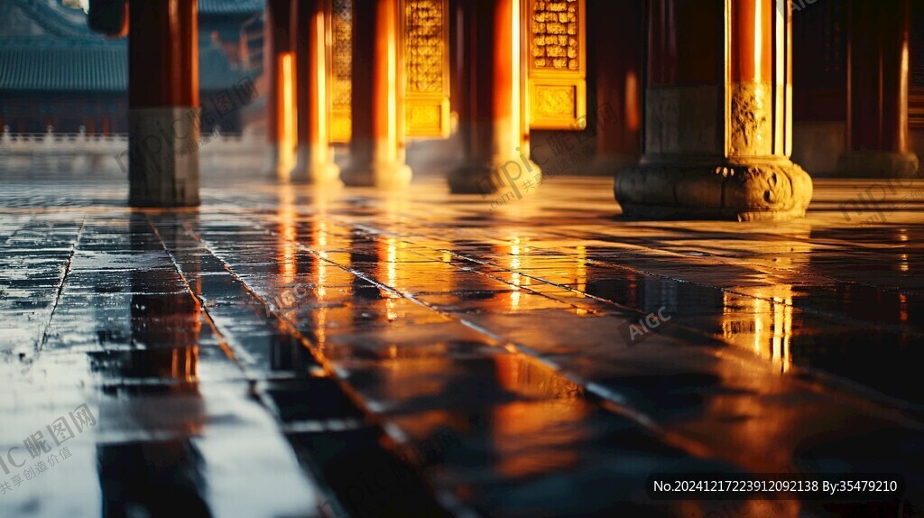 故宮下雨天