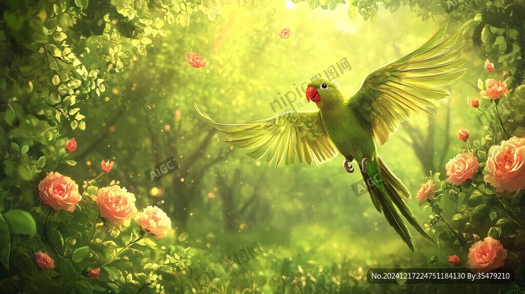 唯美花鳥(niǎo)背景