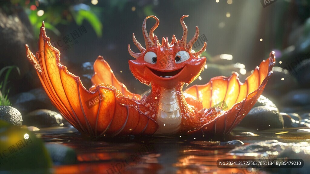 開心的小龍蝦