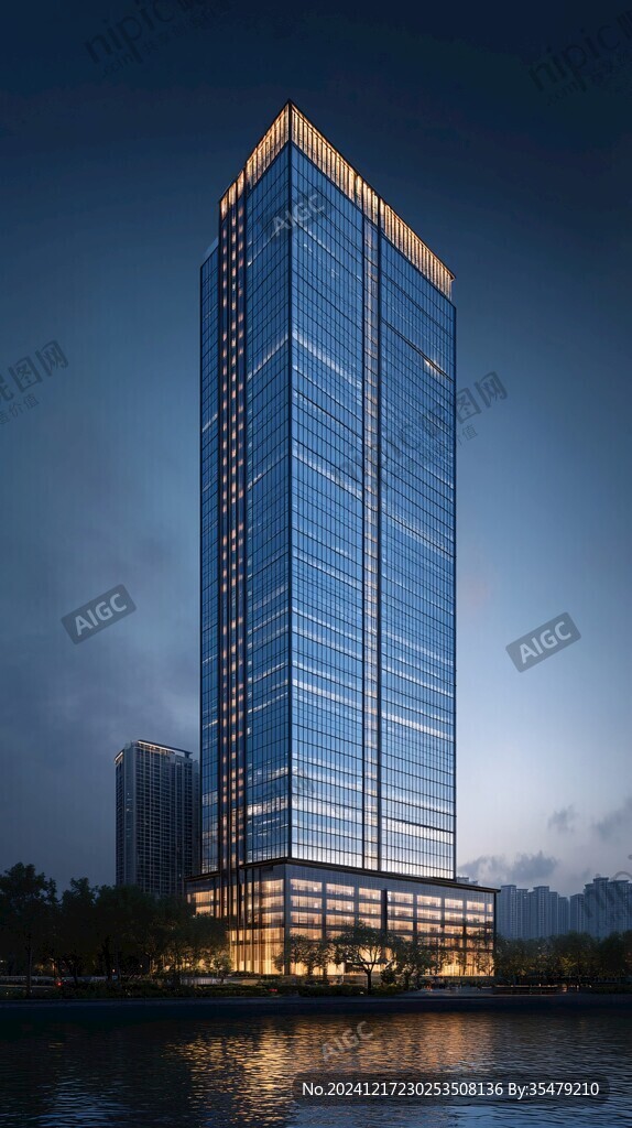 主樓沿江立面