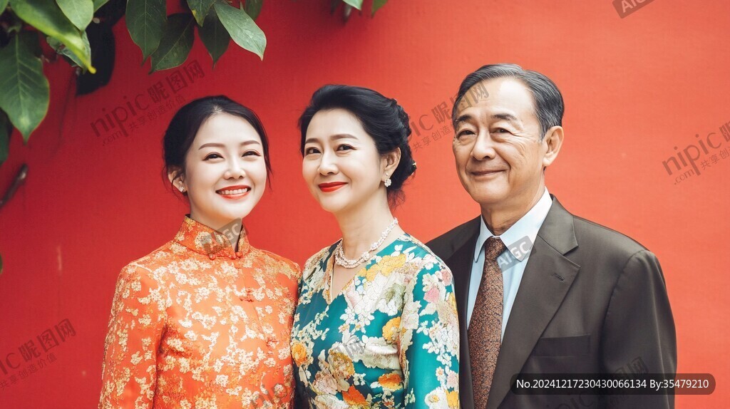 中式合影