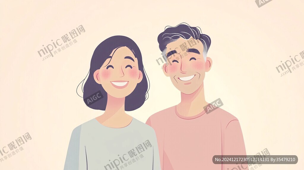 夫妻插畫