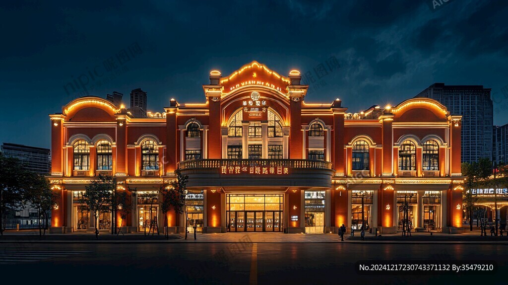 外灘西式建筑夜景