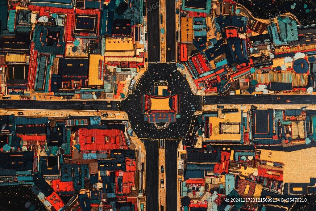 俯瞰十字路口