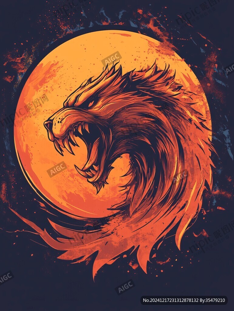 鳳凰球插畫