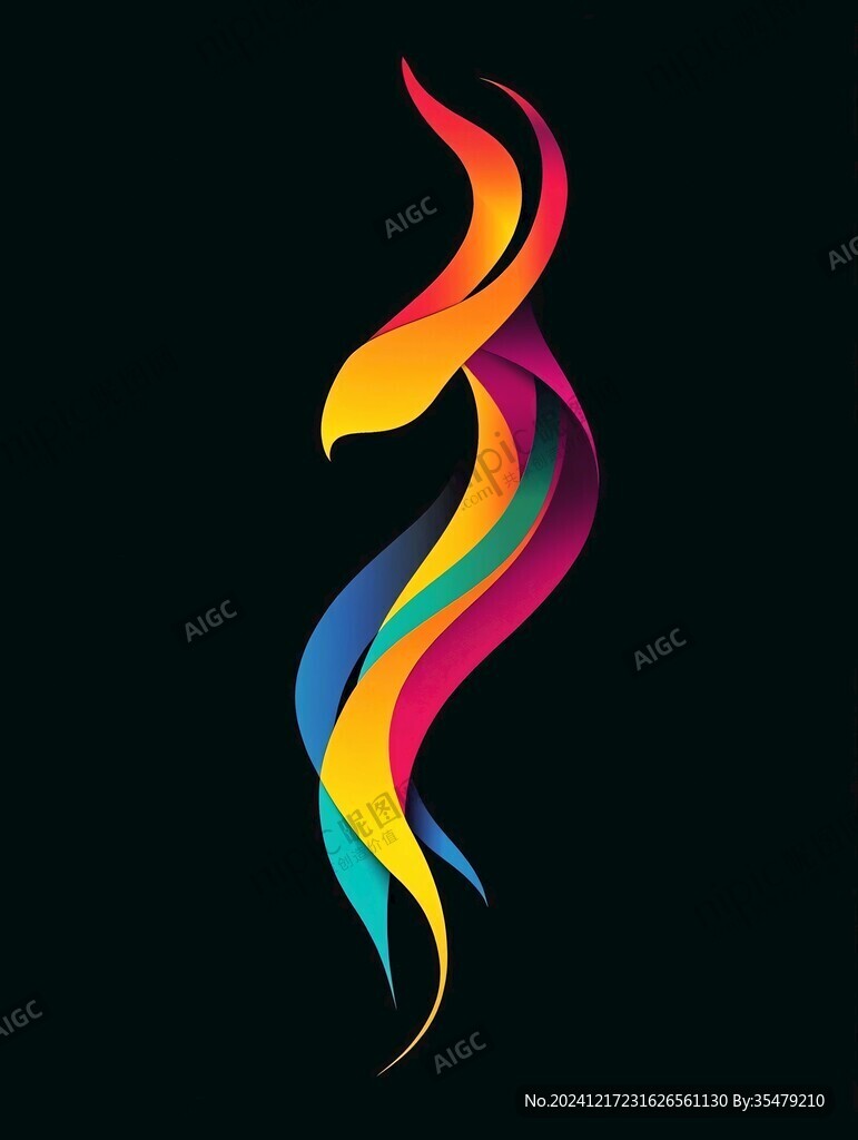 彩色鳳凰logo