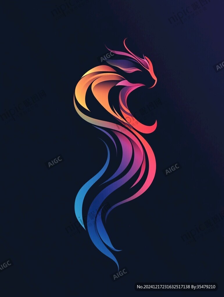 彩色鳳凰logo