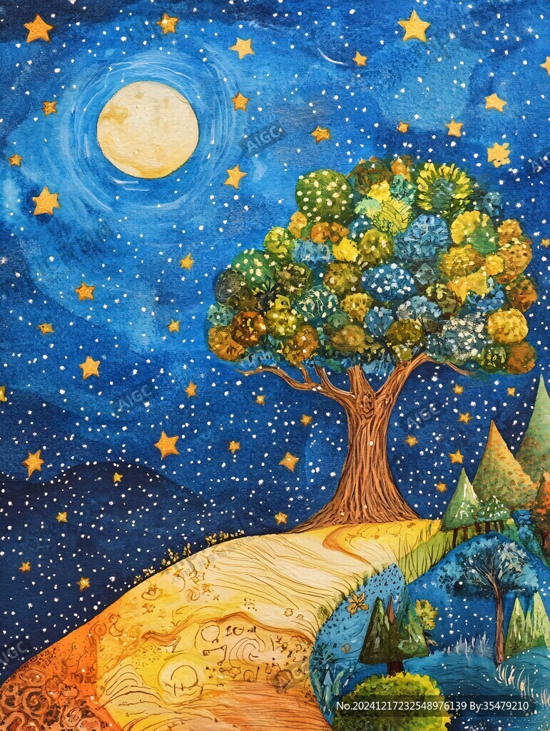 星月河幻想插畫