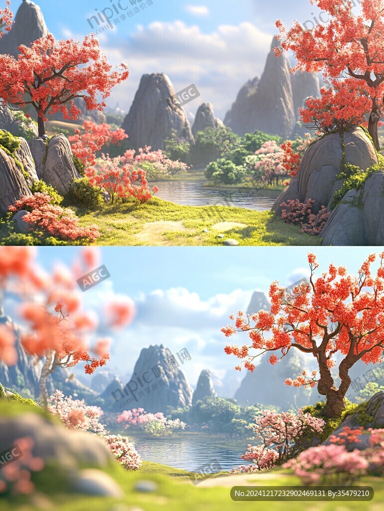 桃花島素材