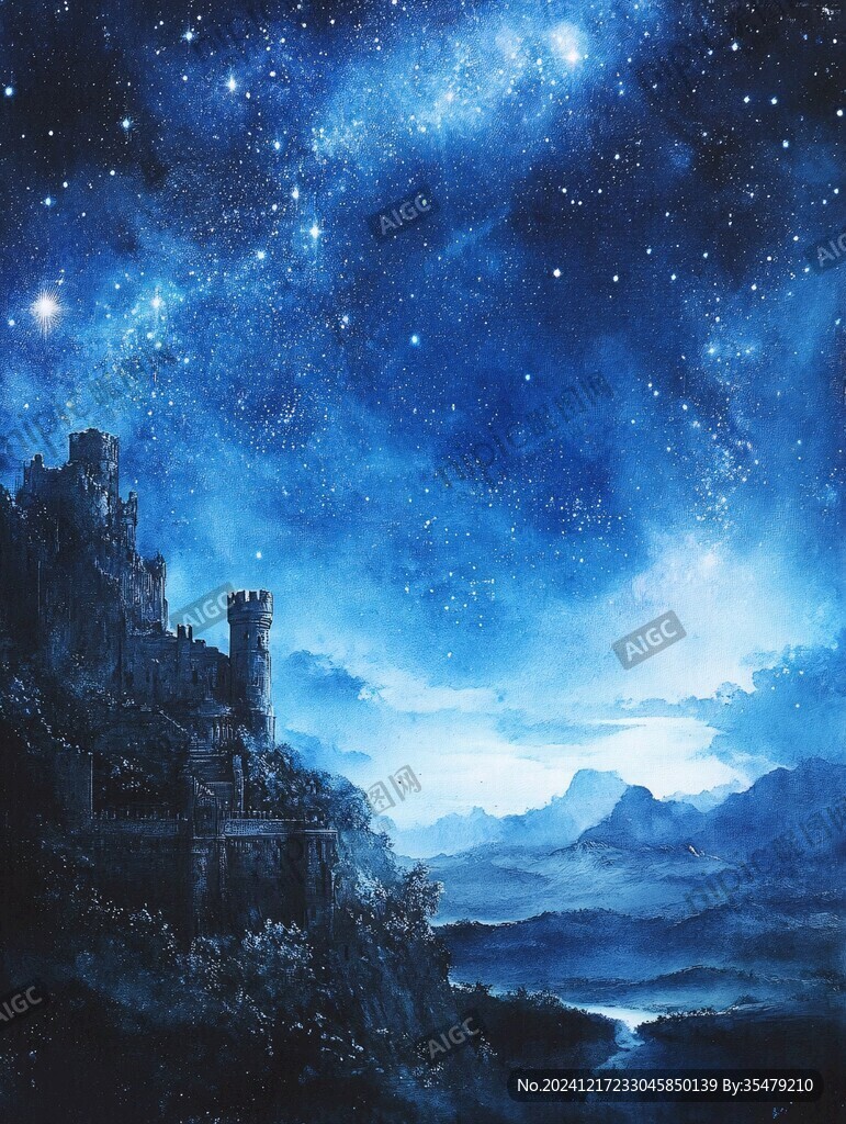 夢(mèng)幻城堡插畫