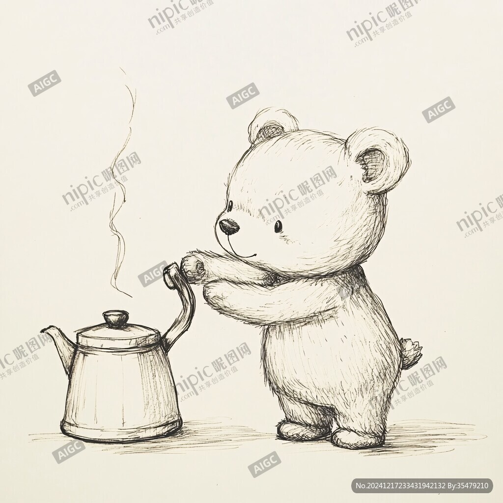 原創(chuàng)手繪小熊