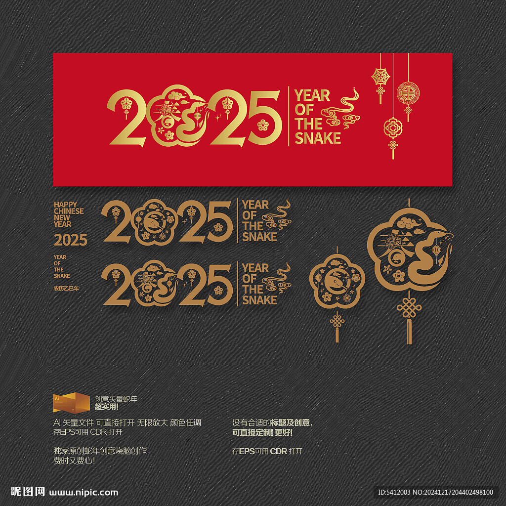 2025蛇年春字