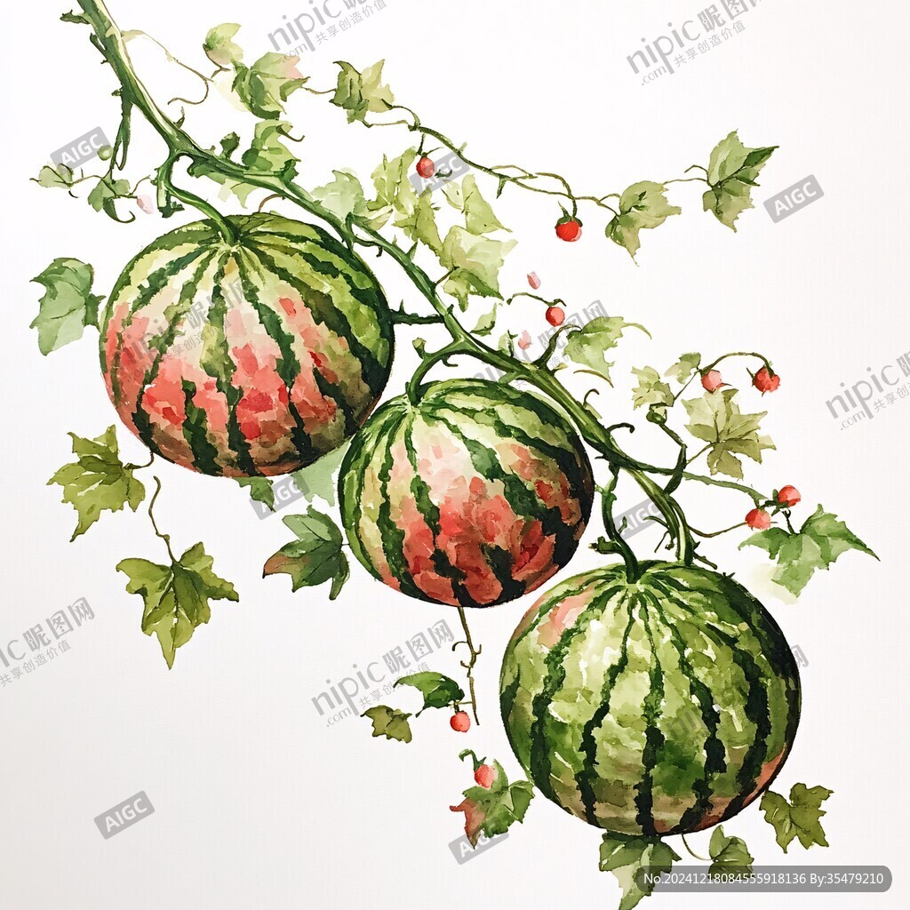 吊瓜手繪