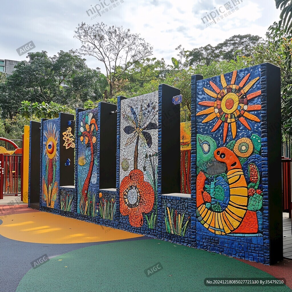 幼兒園戶外墻