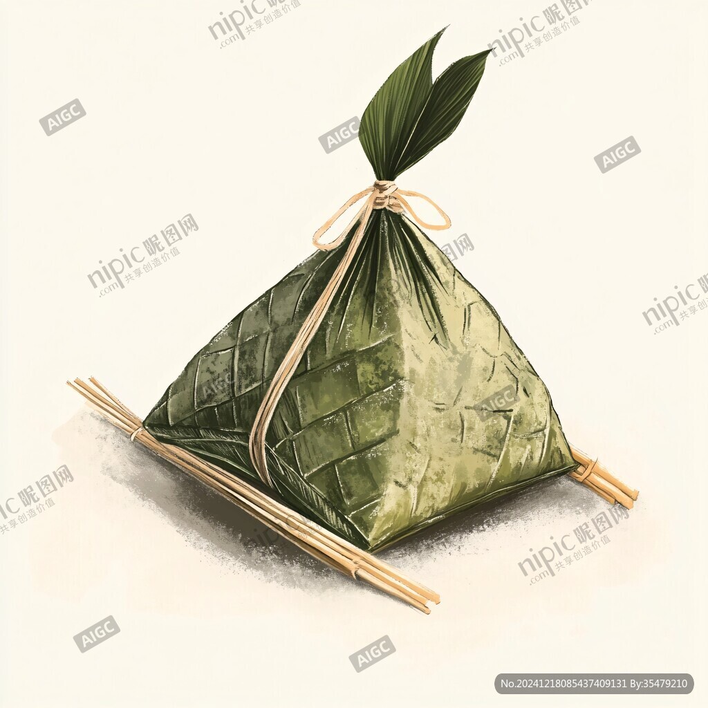 肉粽手繪插畫(huà)