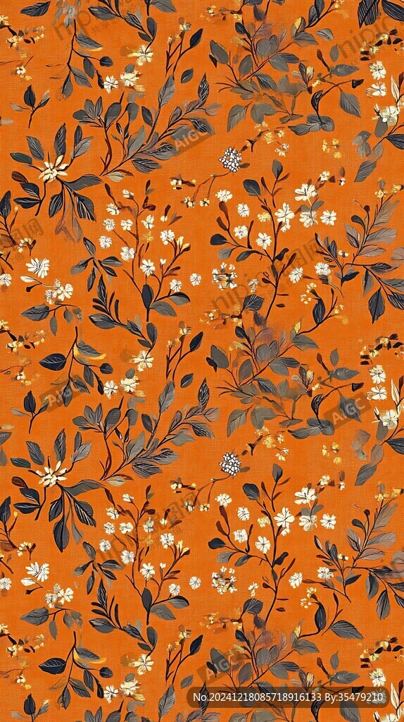 藍莓圖案印花