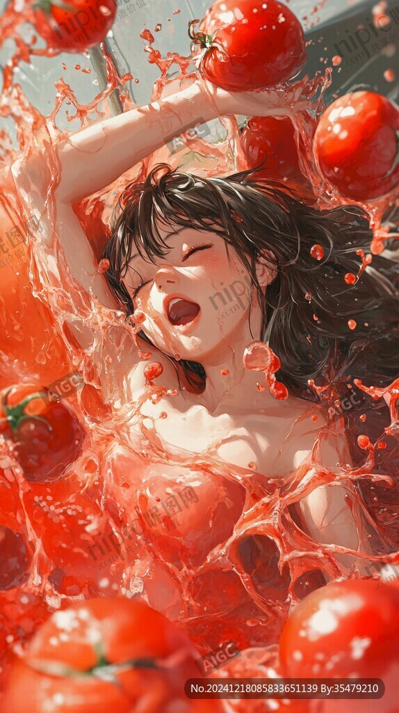 冰糖小番茄插畫