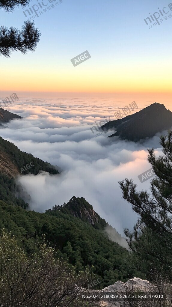 云海風光奇松怪石
