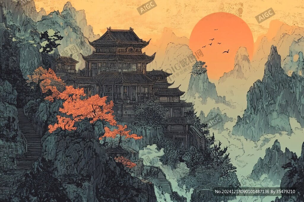 黃鶴樓插畫